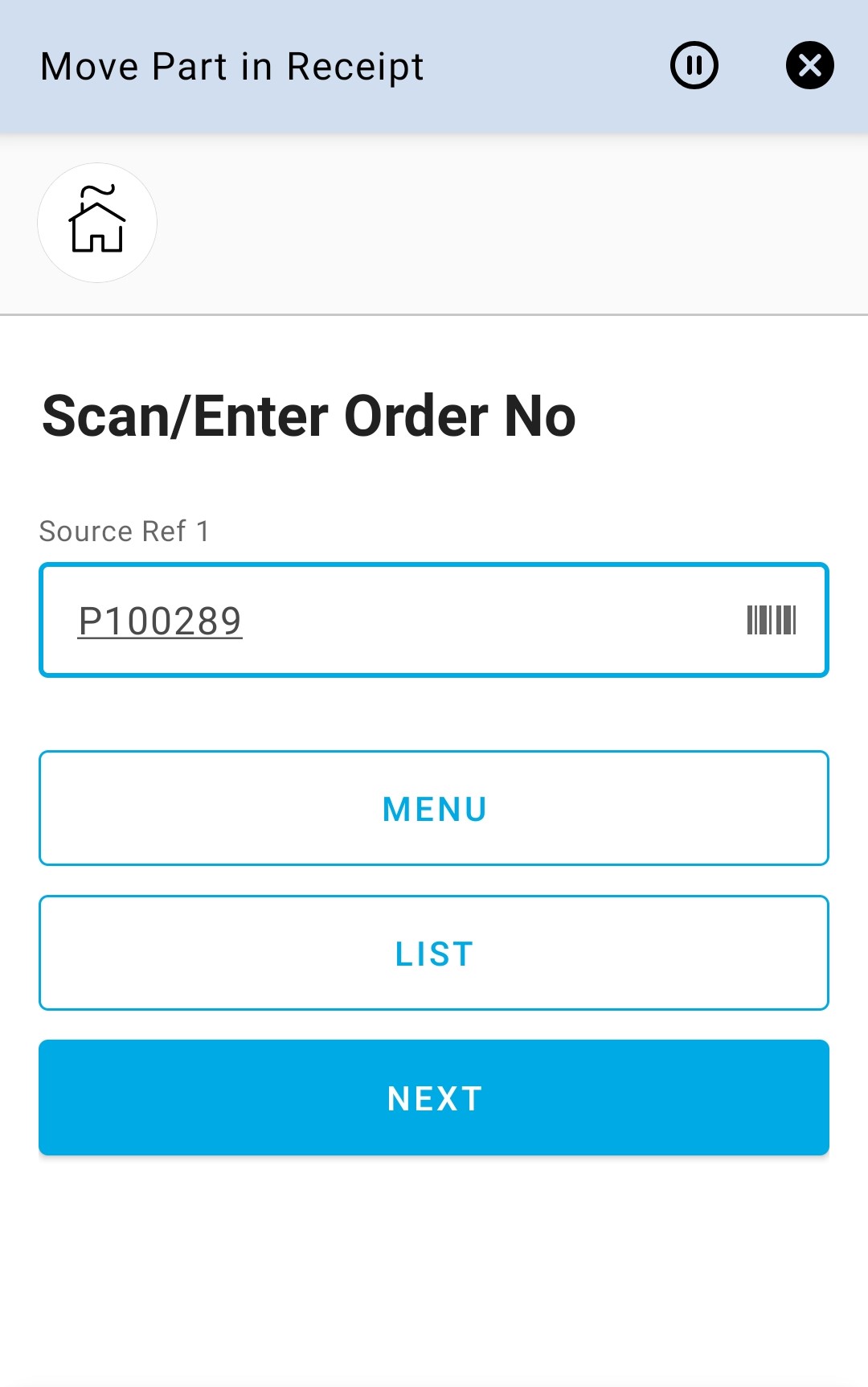 Enter Order 1