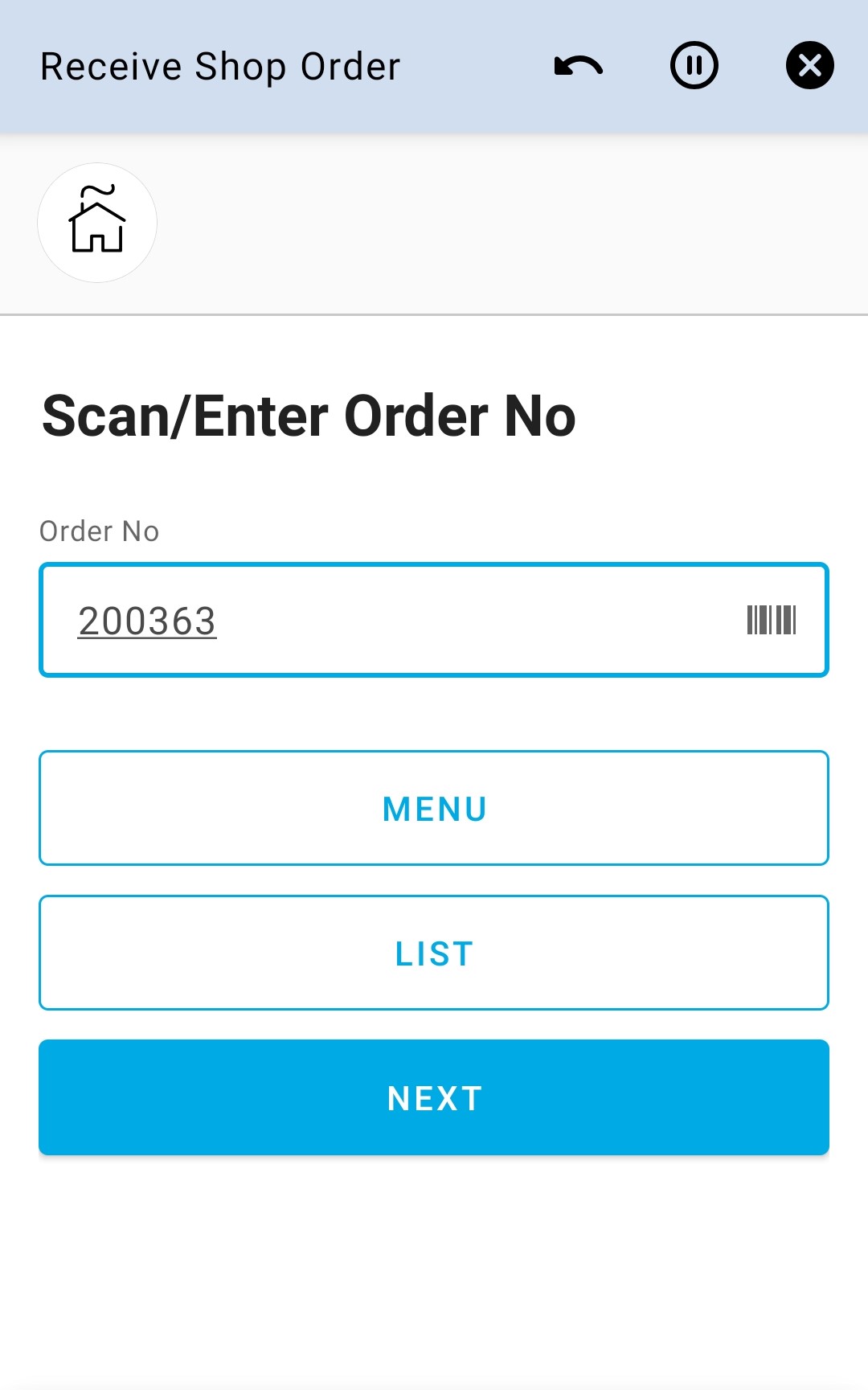 Enter Order No 7