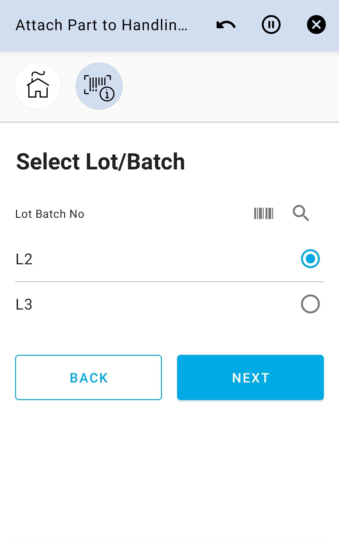 Select Lot Batch No