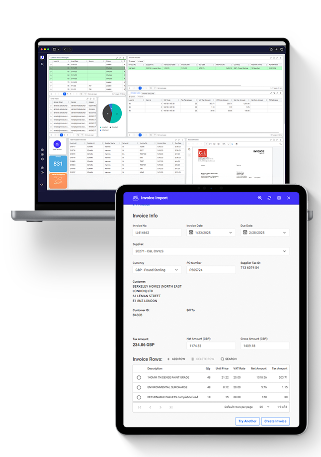 Supplier Invoice Automation (IFS Applications)
